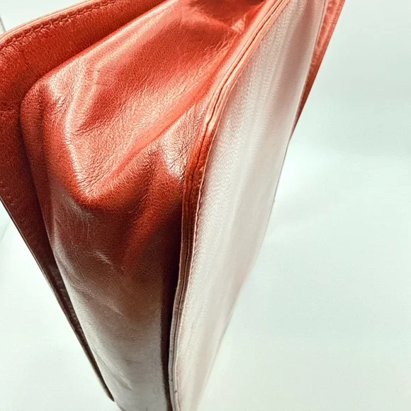 VINTAGE Prada Madras Bachel Leather Flap Bag - Porpora Red Tortoise - Picture 9 of 15